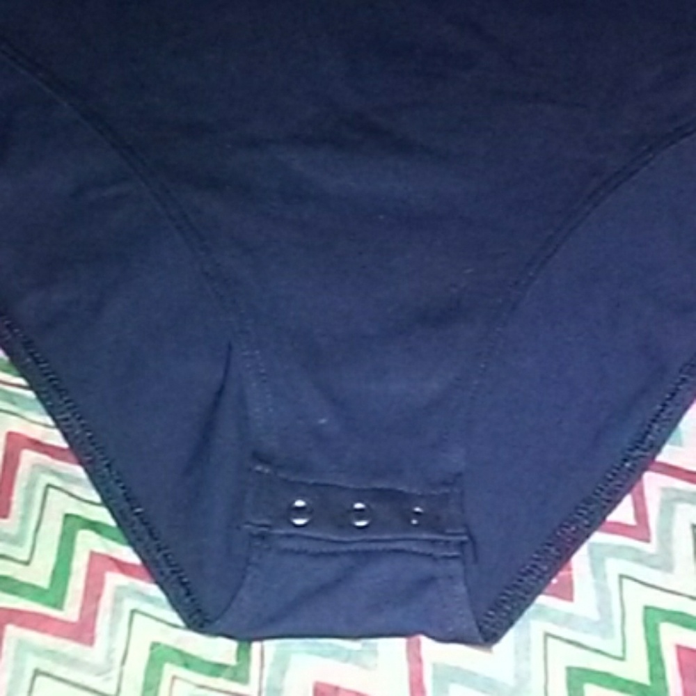 Victoria's Secret WV blue & yellow snap bodysuit - Picture 2 of 8